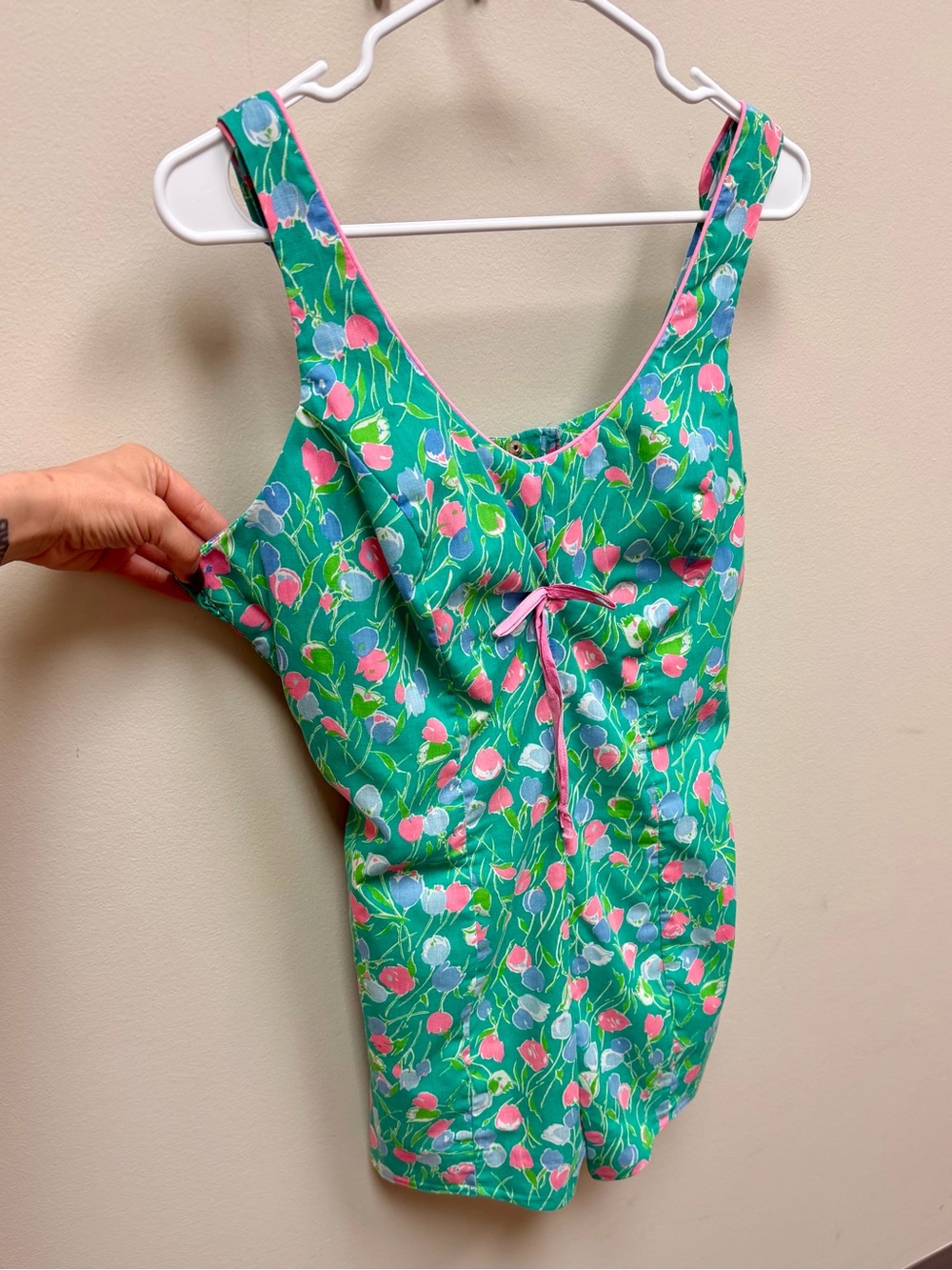 60s Vintage 🌸 Ceeb of Miami Swimwear Playsuit - Picture 2 of 9